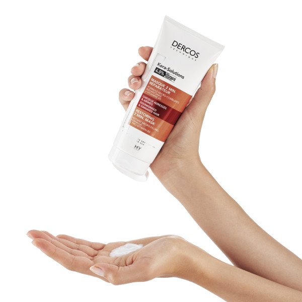 Cómo Usar la Mascarilla Restauradora Kera-Solutions de Dercos de Vichy