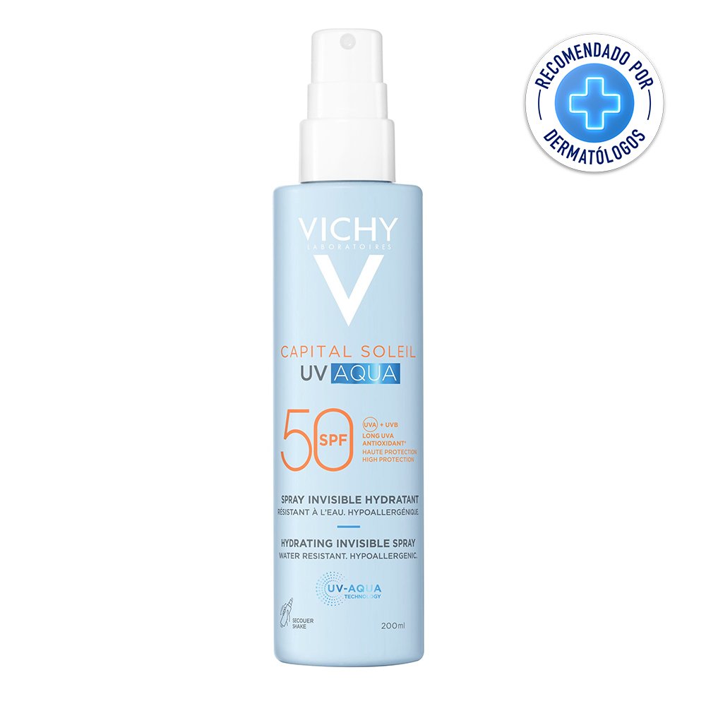 CAPITAL SOLEIL UV AQUA PROTECTOR SOLAR SPRAY INVISIBLE HIDRATANTE SPF 50